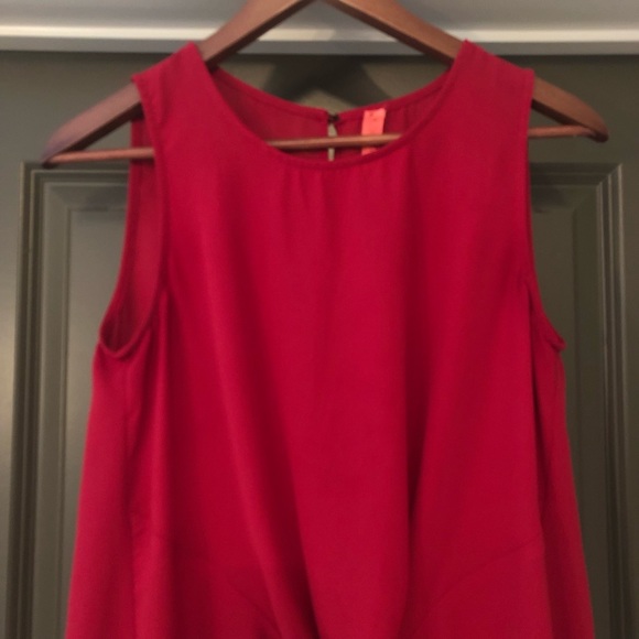 🌺 Eight Sixty Womens Red Blouse Shirt Size S - Picture 7 of 8